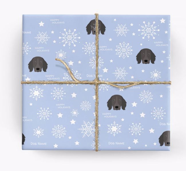 Personalised 'Happy Holidays' Christmas Wrapping Paper with your {breedFullName} Icon